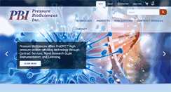 Desktop Screenshot of pressurebiosciences.com