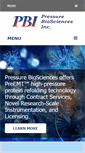 Mobile Screenshot of pressurebiosciences.com