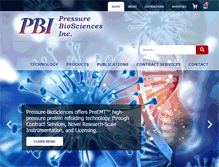 Tablet Screenshot of pressurebiosciences.com